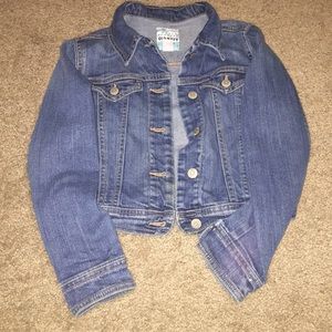 OLD NAVY• girls crop jean jacket.